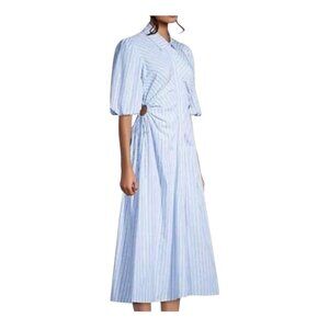 Bardot Cut Out Maxi Dress Blue Size XS